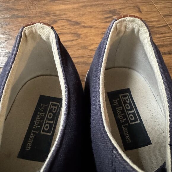 Polo Ralph Lauren Cantor Low Canvas Shoe Men's Size 11.5D Blue - Picture 11 of 13